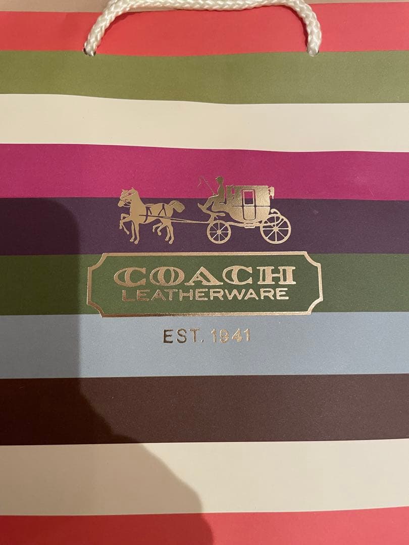 Coachコーチ 化粧 コスメティック ポーチ 新品未使用 箱 ショッパーあり