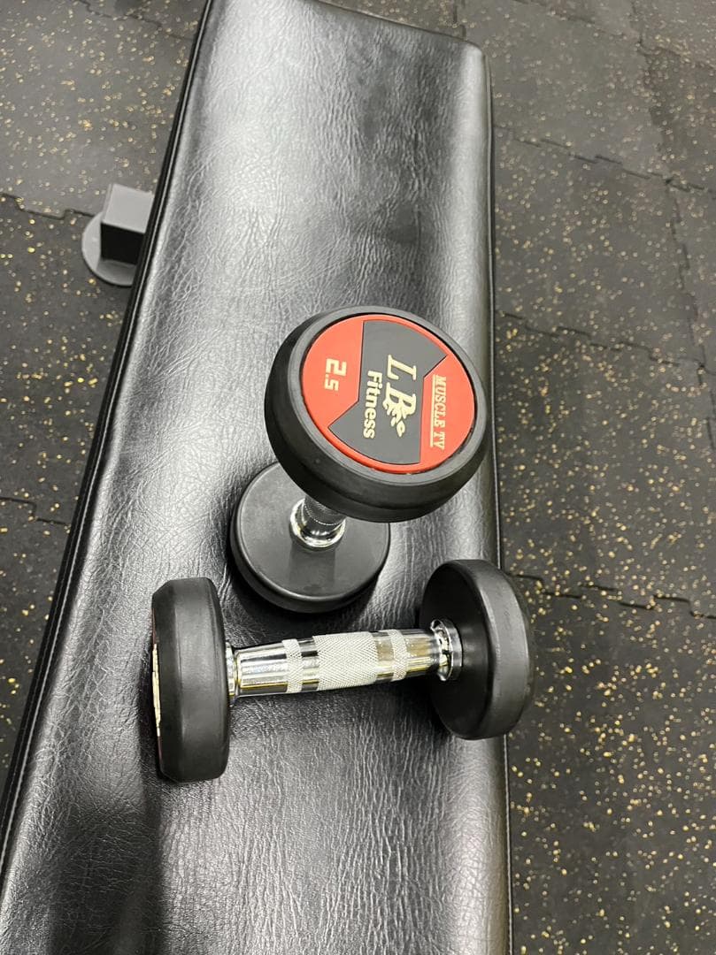 ラバーダンベル 2.5kg 5kg各 2個