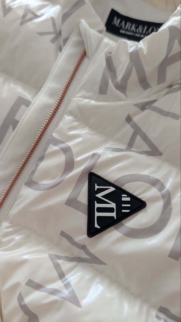 マークアンドロナ　コード　レディース　ダウン半袖ジャケット