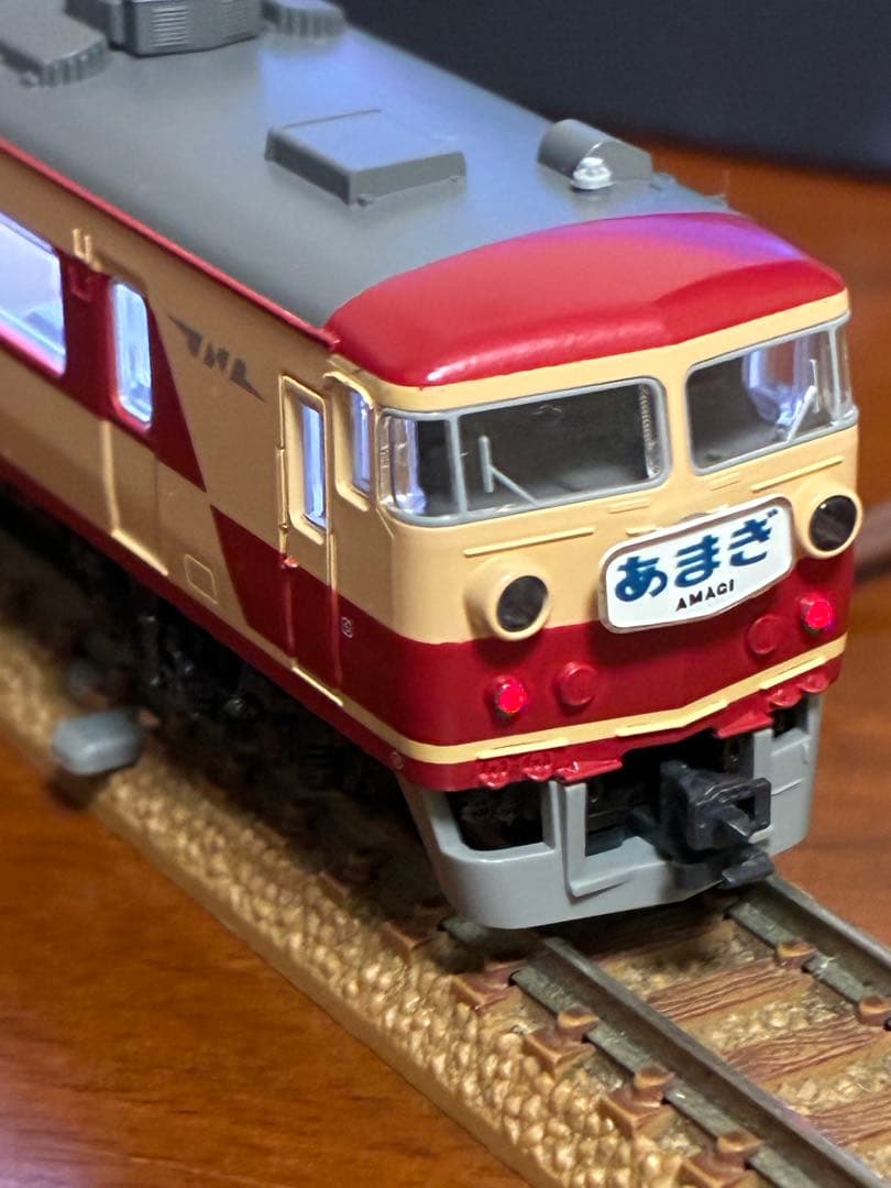 国鉄157系あまぎ7両 kato ライト室内灯点灯確認動力動作確認済
