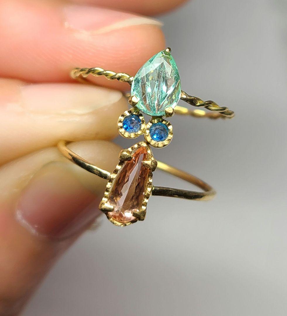 ミラノ様専用日本の職人の腕が光る逸品です!☆天然パライバトルマリン