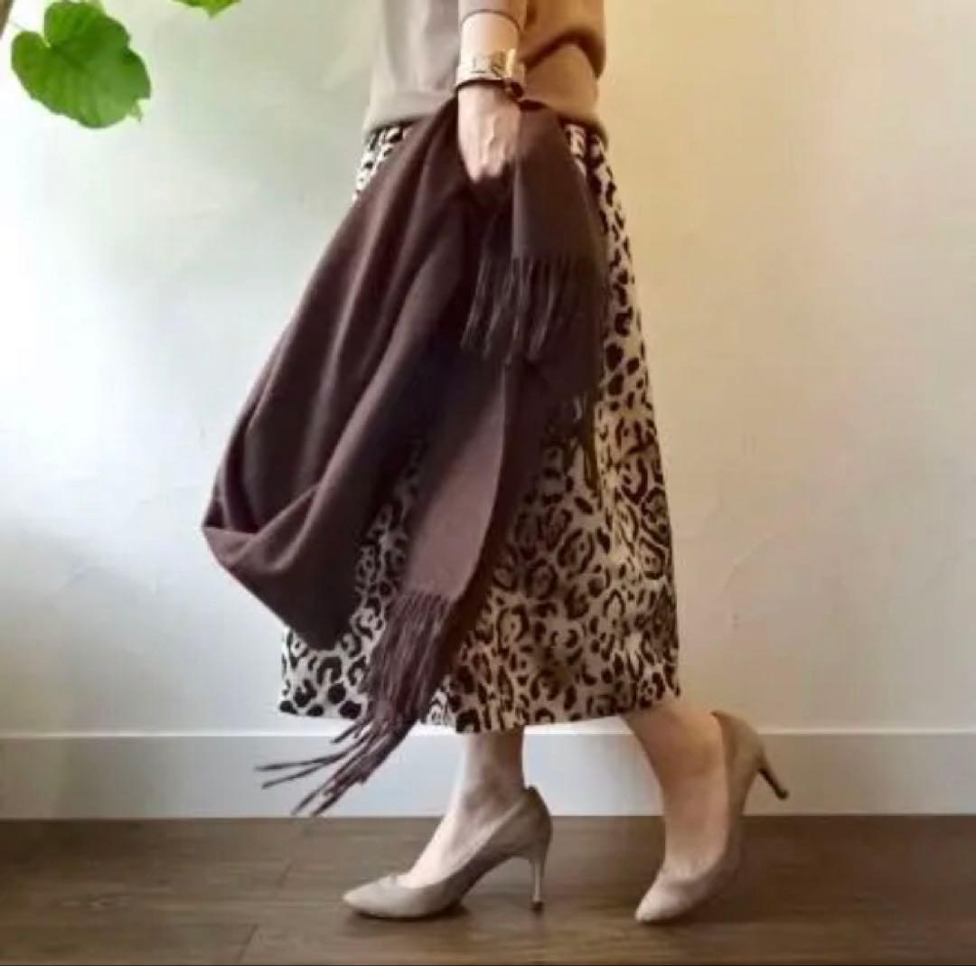 極上カシミヤ100%☆大判 ストール☆チョコレート