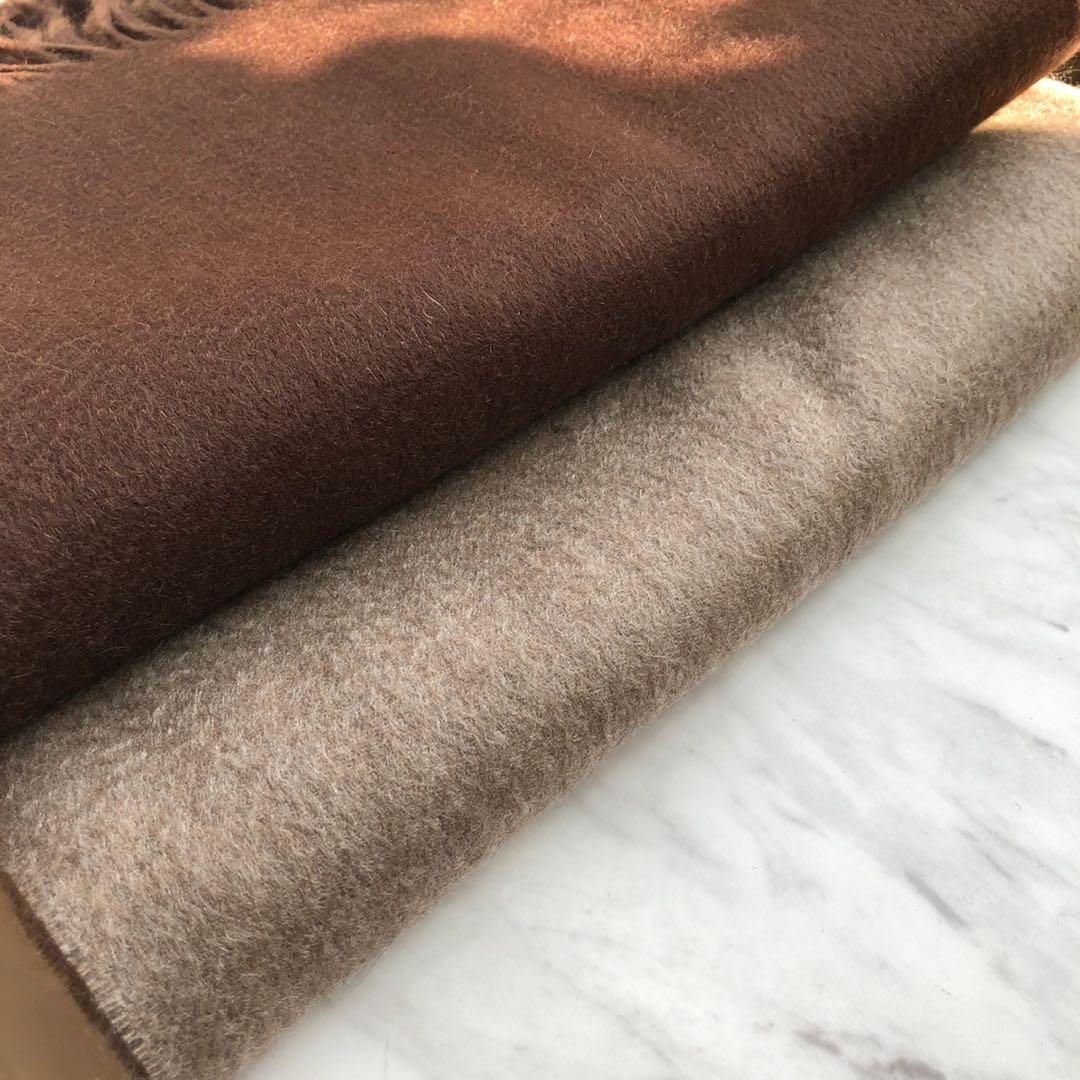 極上カシミヤ100%☆大判 ストール☆チョコレート