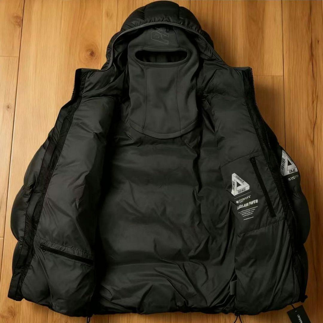 Mサイズ 黒 PALACE BALACLAVA PUFFA ダウンジャケット