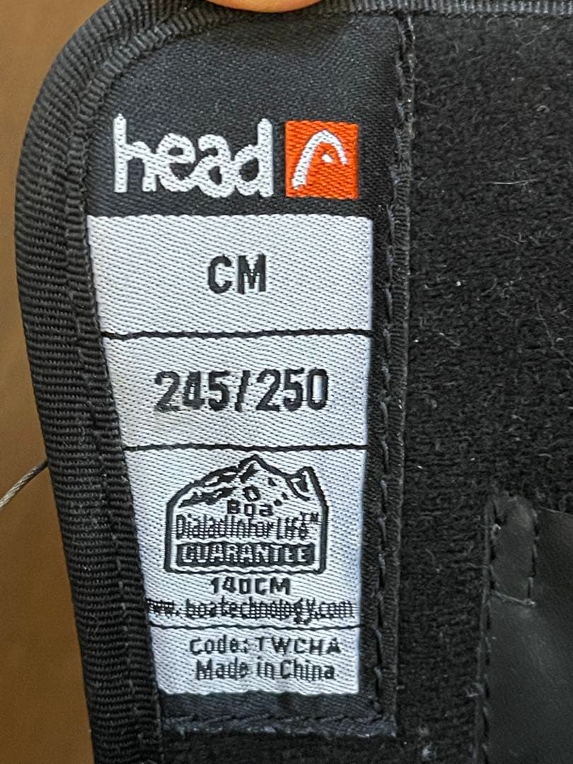 HEAD スノーボードブーツ BOAシステム ブラック 24.5〜25㎝
