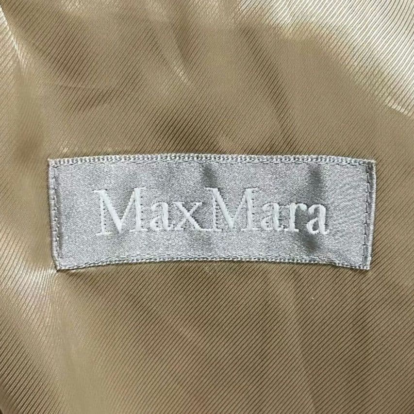 美品✨ マックスマーラ　ロングコート　薄手　スプリング　40　ベージュ　ゆったり