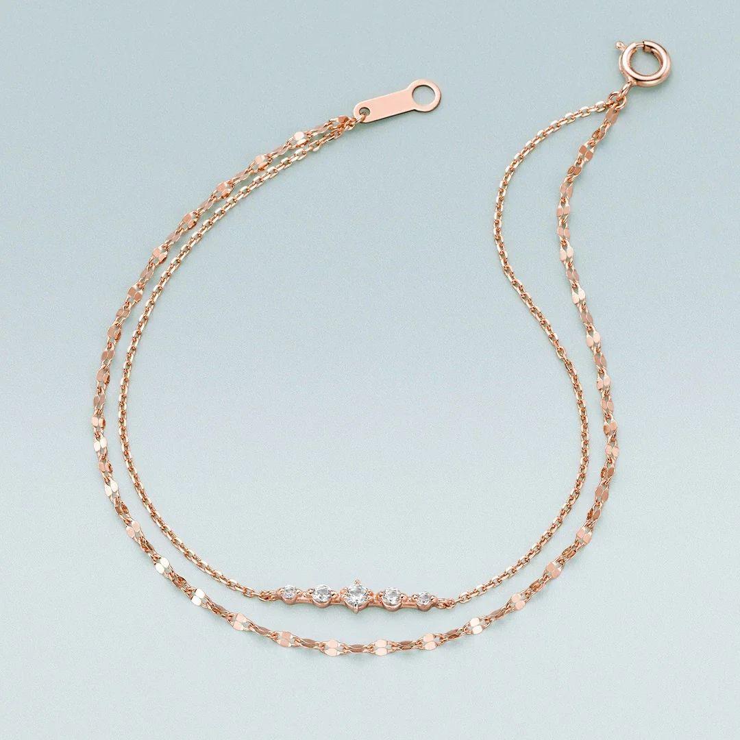 М 4℃ シルバーブレスレット