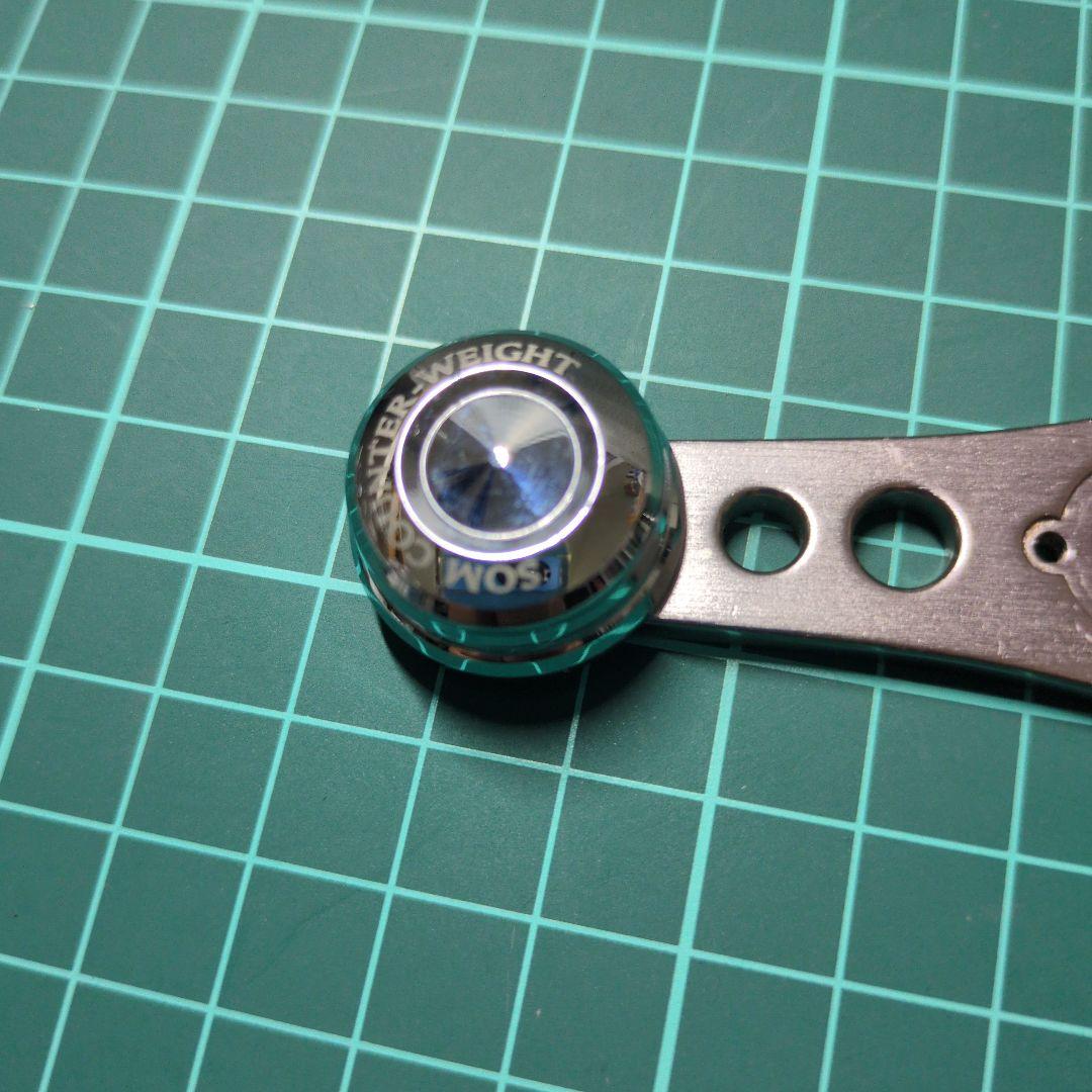 AG41 ／Ａ７６６３Ｃbベイトリール用カスタムハンドル ゴールド/ブラック