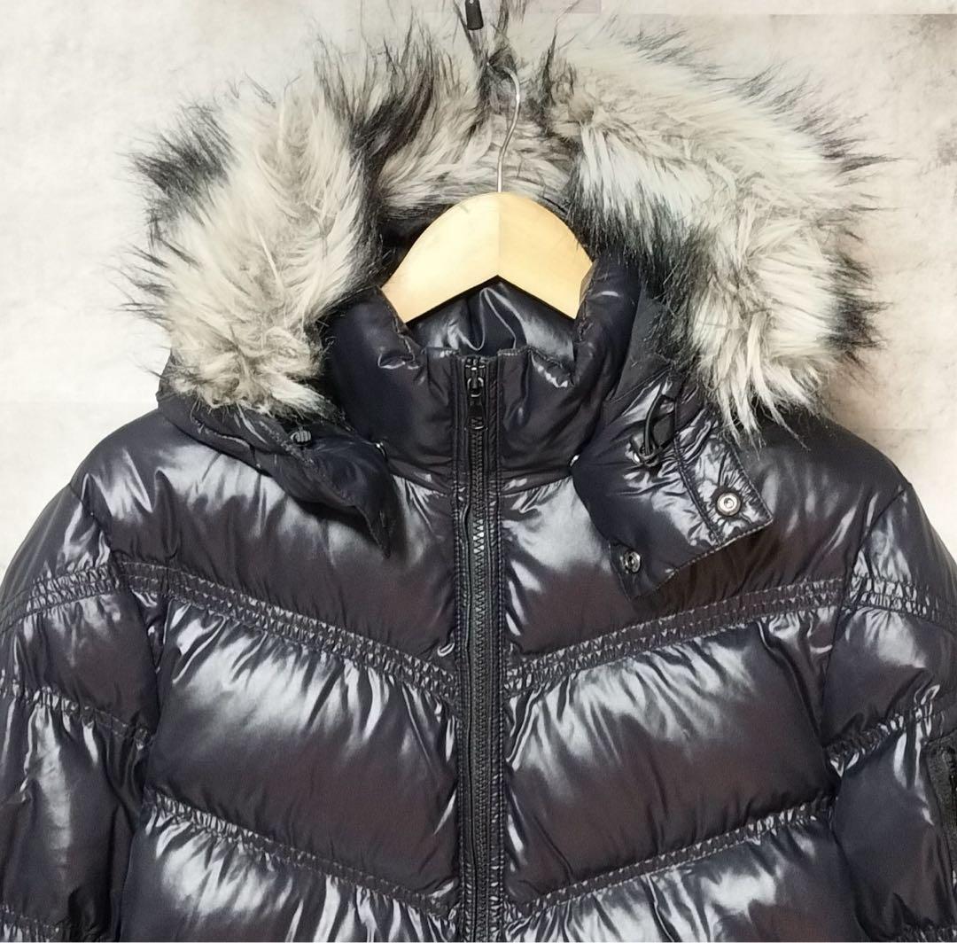 00s old uniqlo ファー ダウンジャケット y2k グランジ 平成