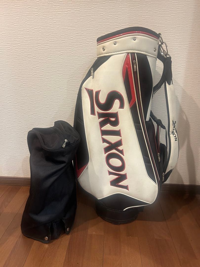 Srixon キャディバッグ ホワイト/ブラック/レッド