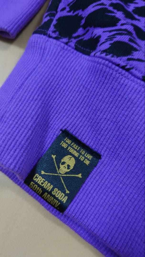 CREAM SODA クリームソーダ 50周年記念 ヒョウ柄 ジップパーカー L