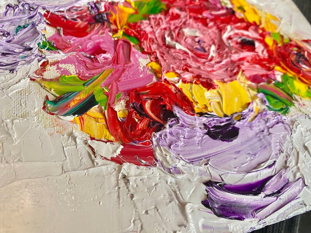 題名【　可憐　　】◾️油彩画　SMサイズ◾️兼田美佐子　原画　本物