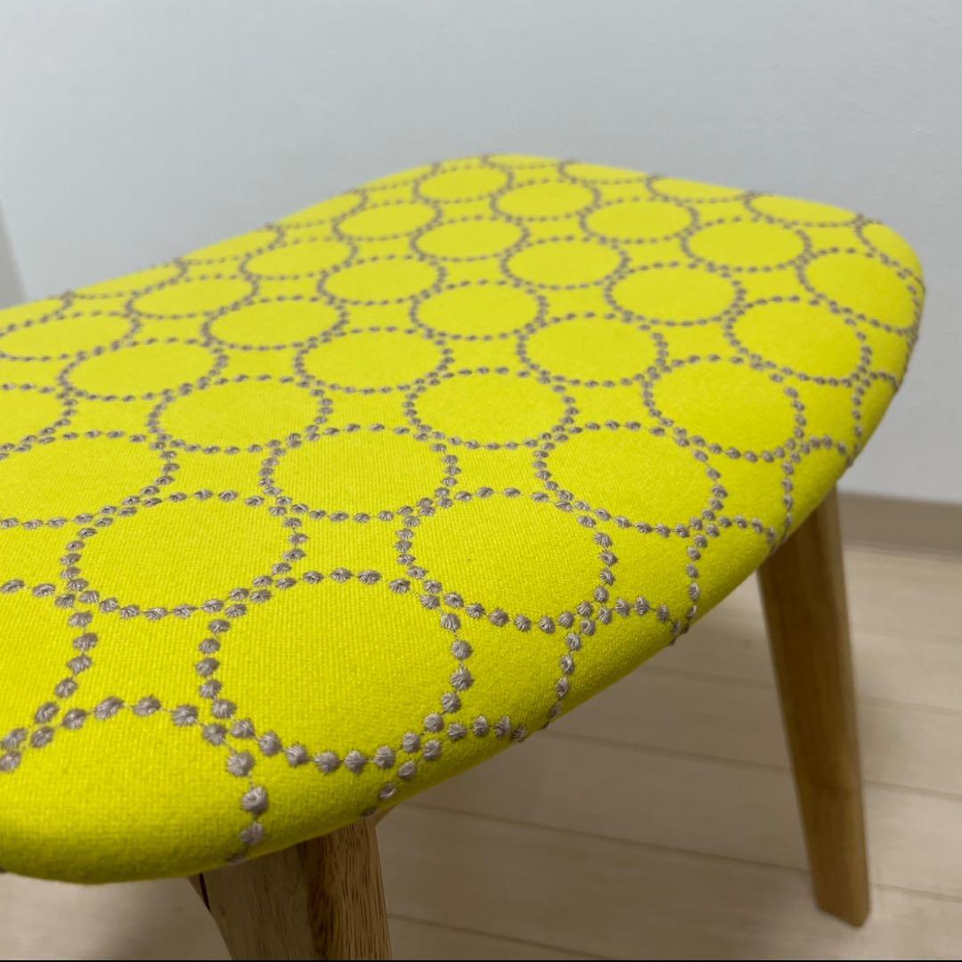 ミナペルホネン dop タンバリン 細脚 スツール 【イエローグ】ベンチ 椅子