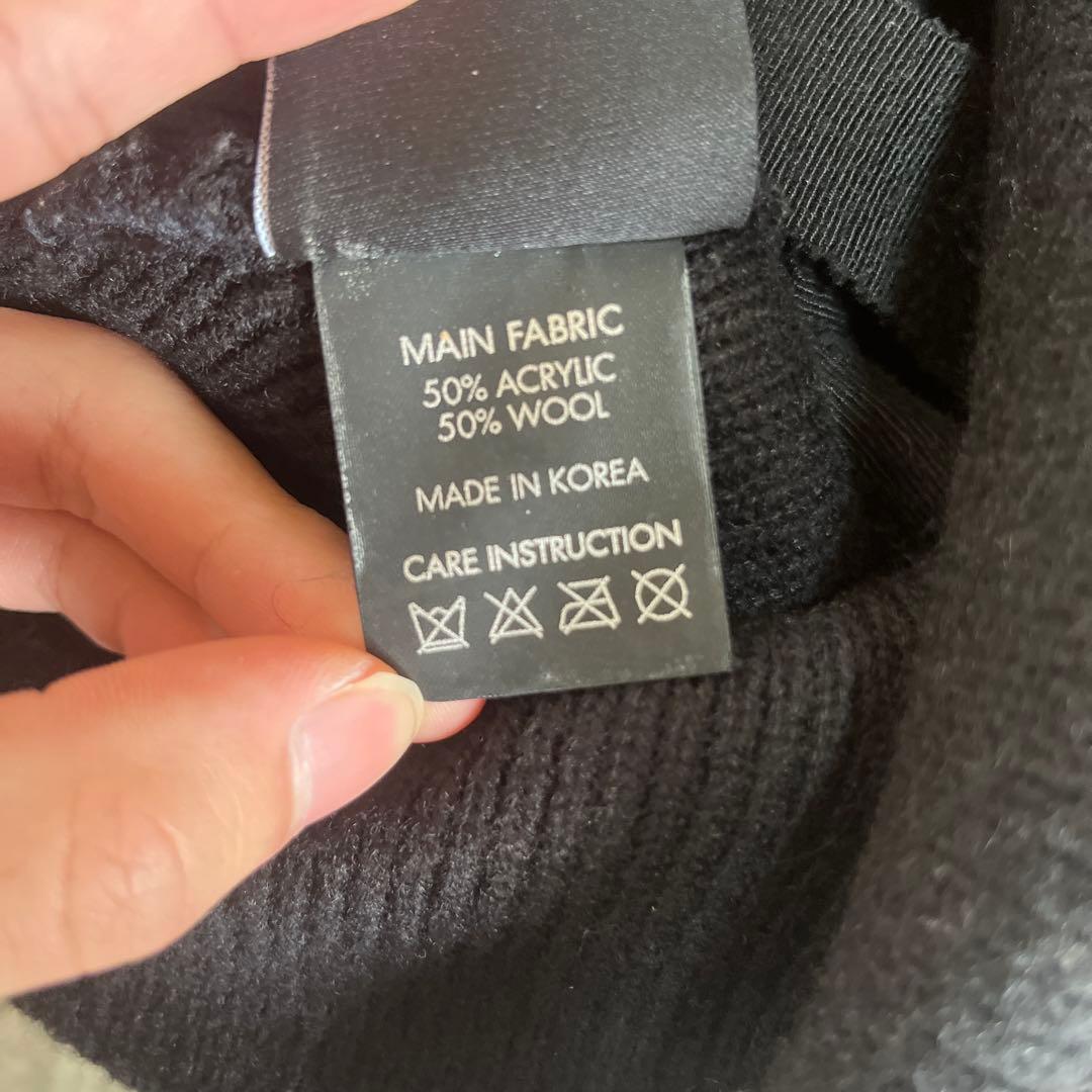 g-dragon着用　PEACEMINUSONE ブラックニット帽