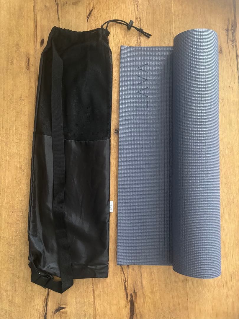 LAVA ヨガマット 紺色 ケース袋付き LAVA ヨガマット 収納バッグ付き