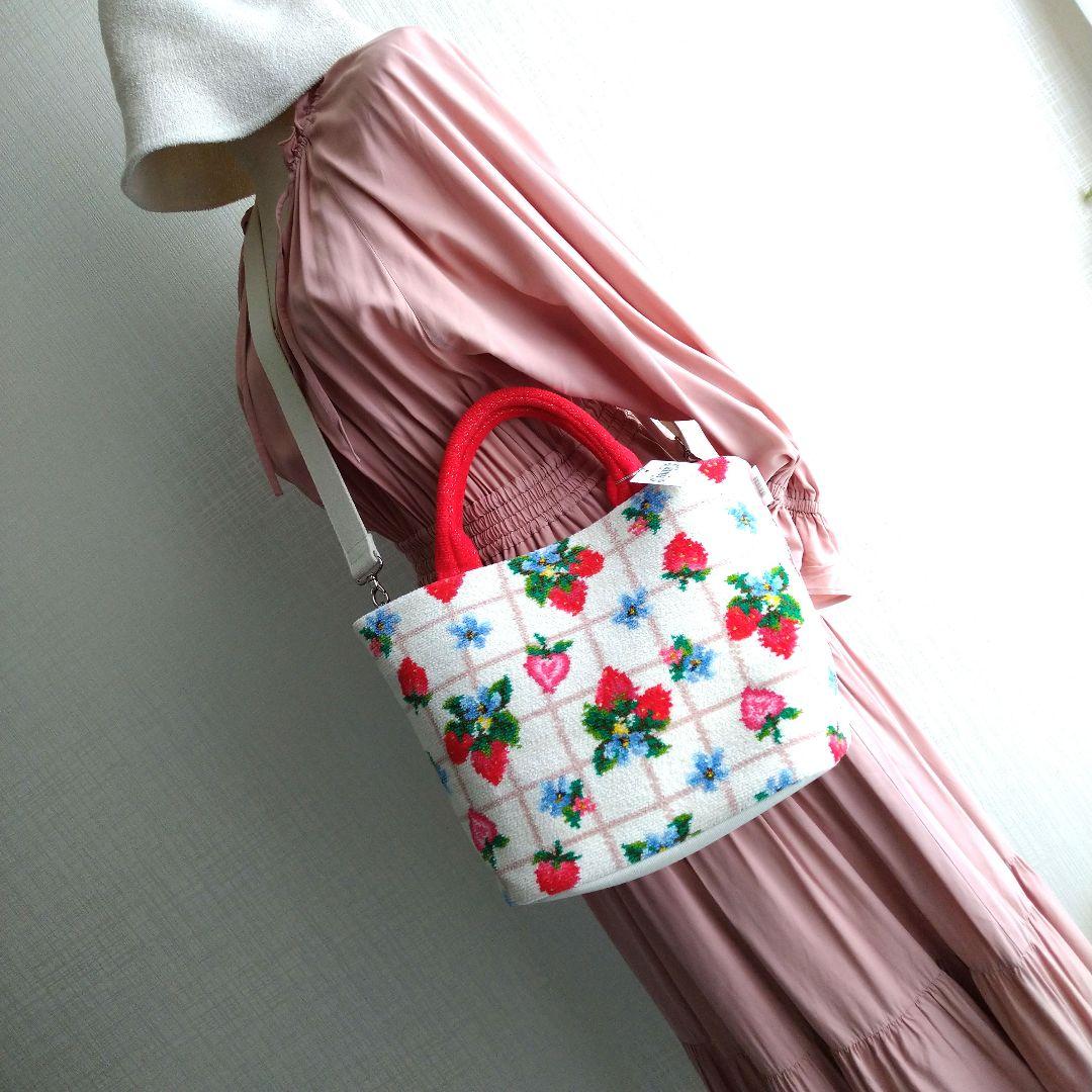 新品】フェイラー ストロベリーフィールド プティ ハンドバッグ 2