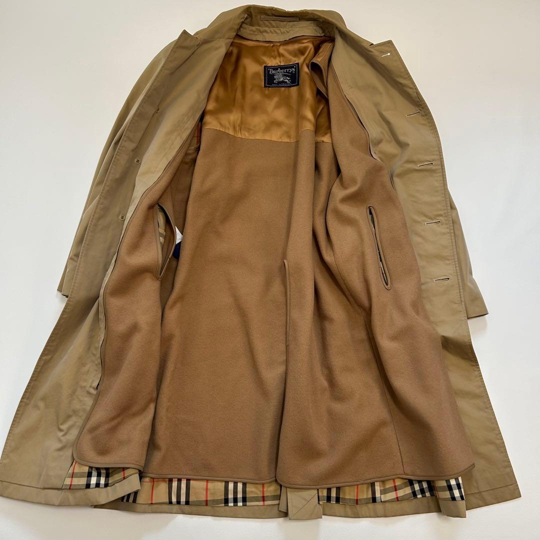 ✨希少 バーバリー ステンカラーコート ライナー付き ベージュ 英国製