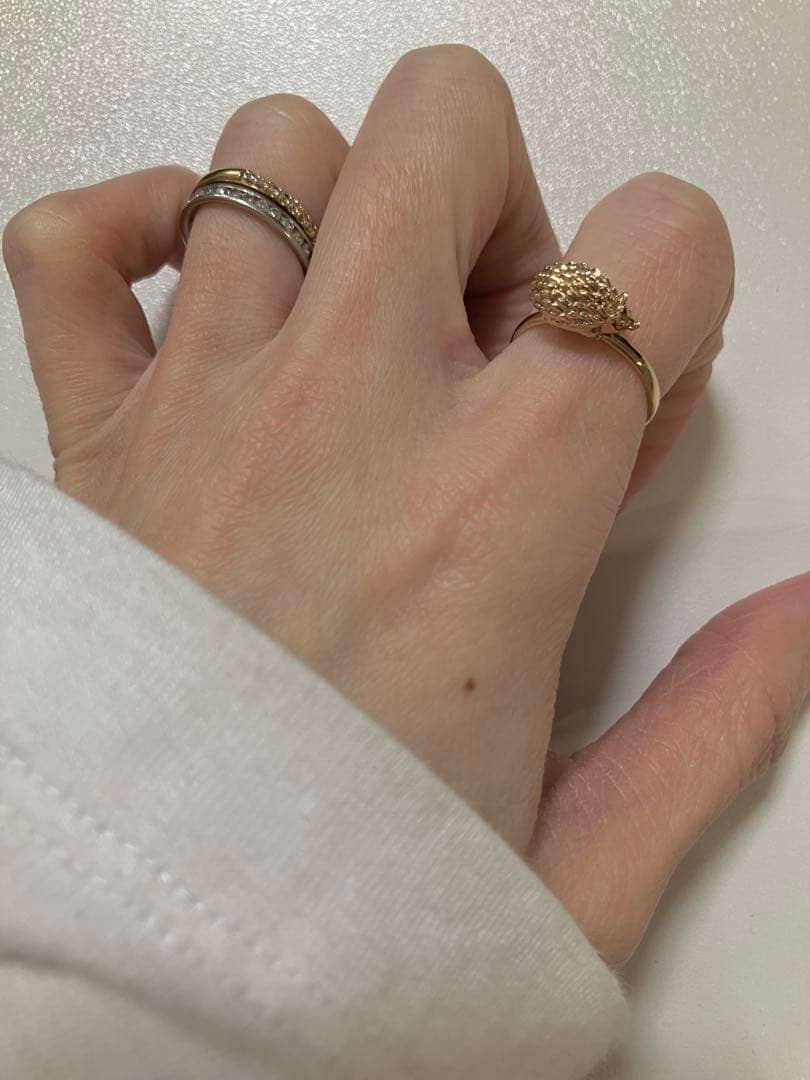 K10 ハリネズミ　リング　8号