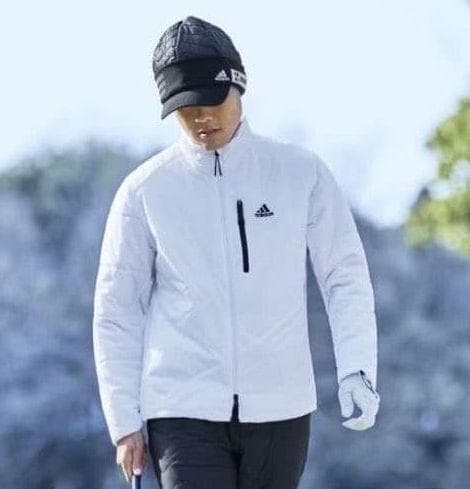 2新品 2XLアディダス ゴルフ 保温 中綿 キルティングジャケットHG8291