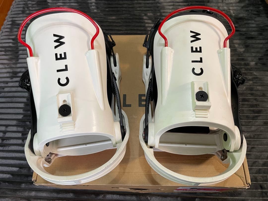 CLEW 20 ビンディング ホワイト Mサイズ - スノーボード安い 価格