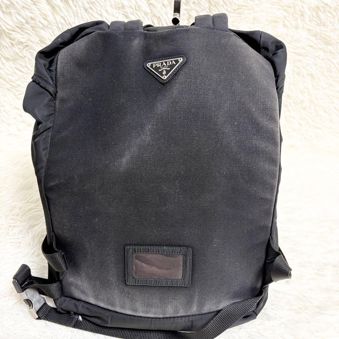 プラダ リュック　デイパック　ギャランティカード付 A4可 テスート　ブラック