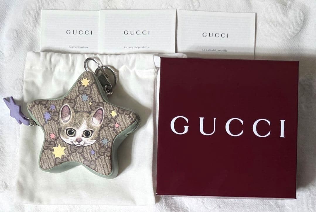新品 ヒグチユウコ GUCCI キーチェーン ボリス 星型 ポーチ 日本限定