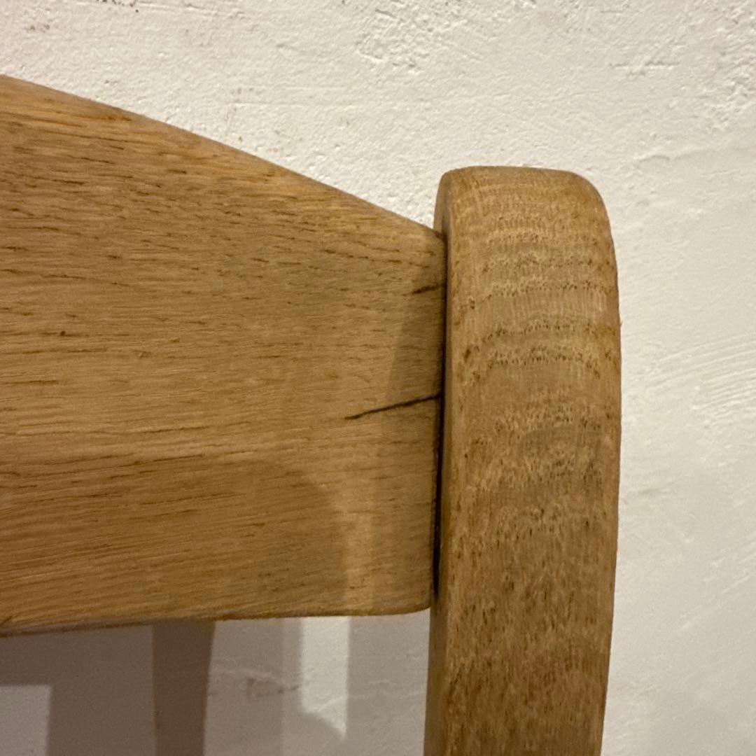 年末年始saleダイニングチェア　カフェチェア　藁座面　剥離　1