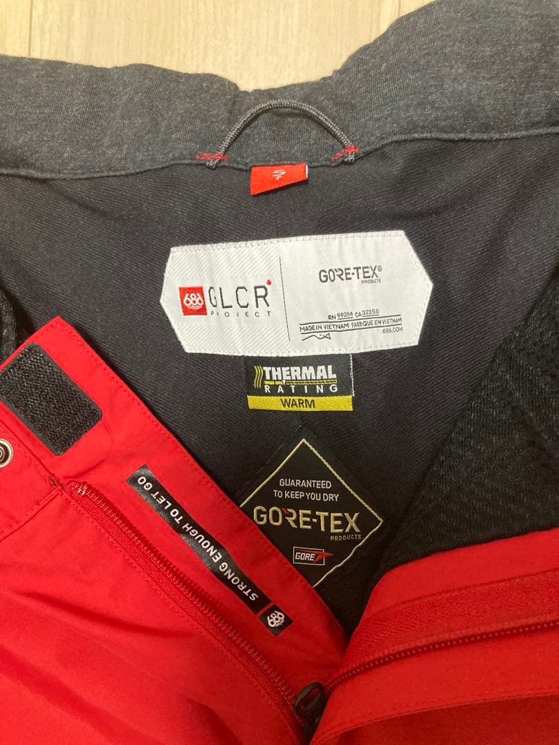 686 GORE-TEX GT スノーボードパンツ　Sサイズ　レッド