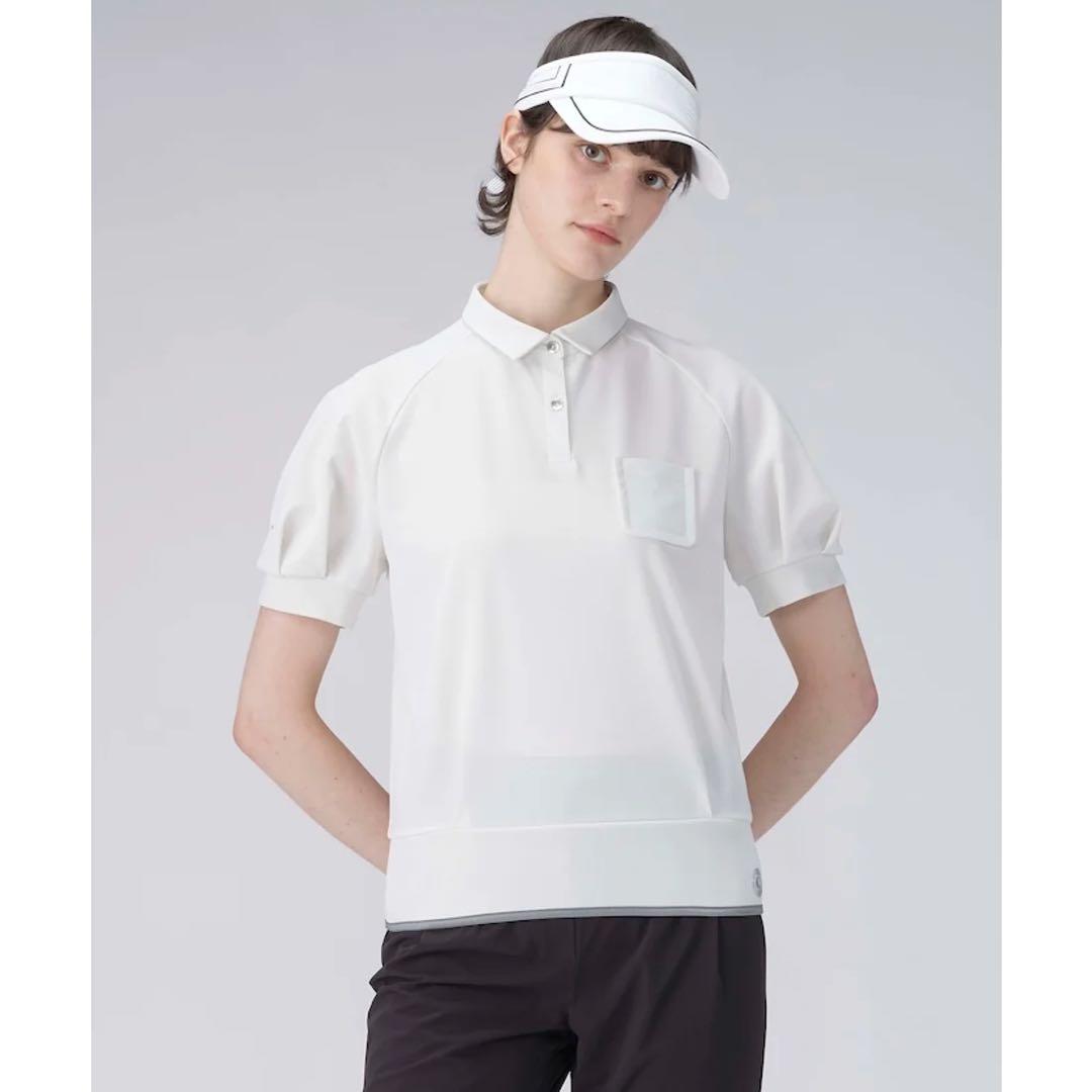 美品 ランバンスポール ボリュームスリーブ半袖シャツ ゴルフウェア