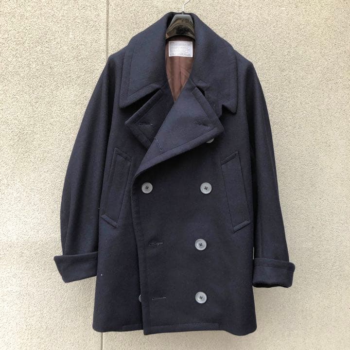 18aw Kolor ウールカシミア タスマニアメルトンWコート Pコート