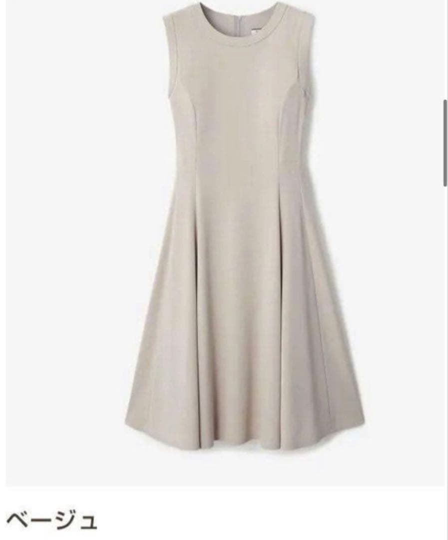 【新品未使用】FOXEY ワンピース　ローレル　ベージュ　38サイズ　タグ付