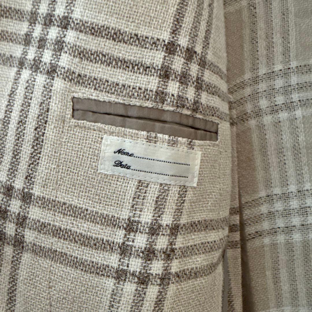 TAGLIATORE チェック柄 ビジネスジャケット メンズL