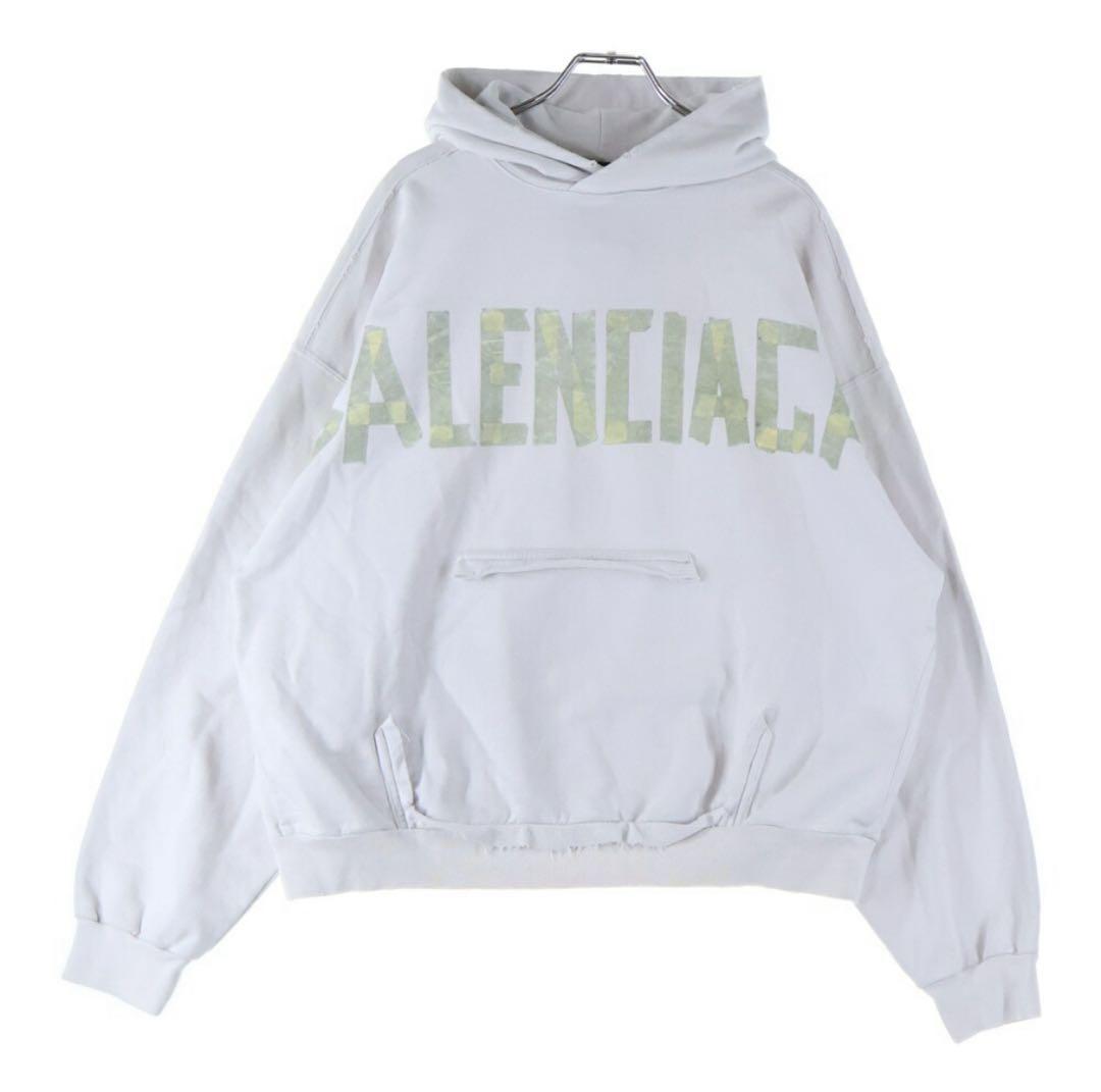 値下げ可　BALENCIAGA pape logo foodie パーカー