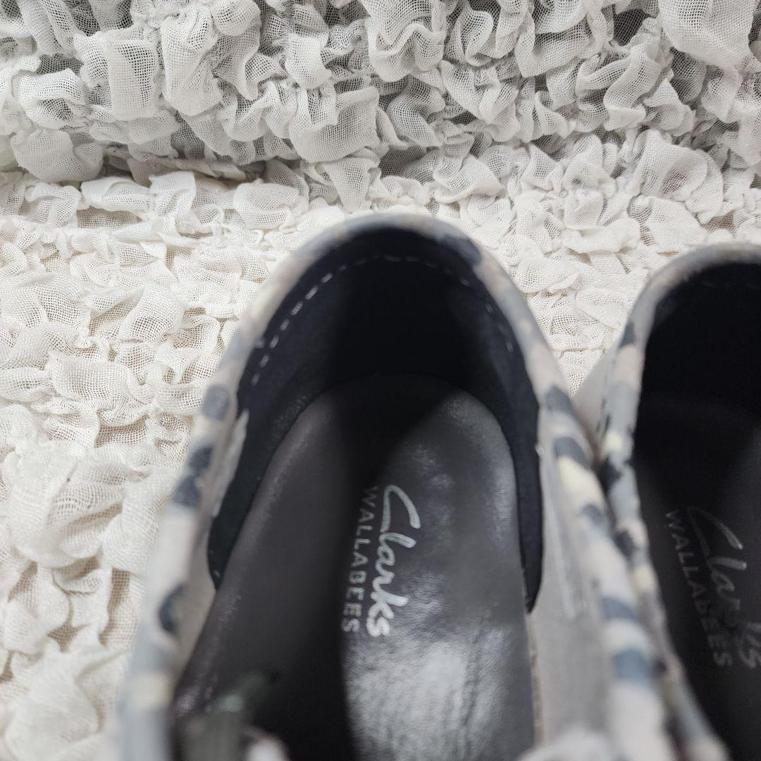 クラークス ワラビー エボ レザー スエード 迷彩コンビ シューズ