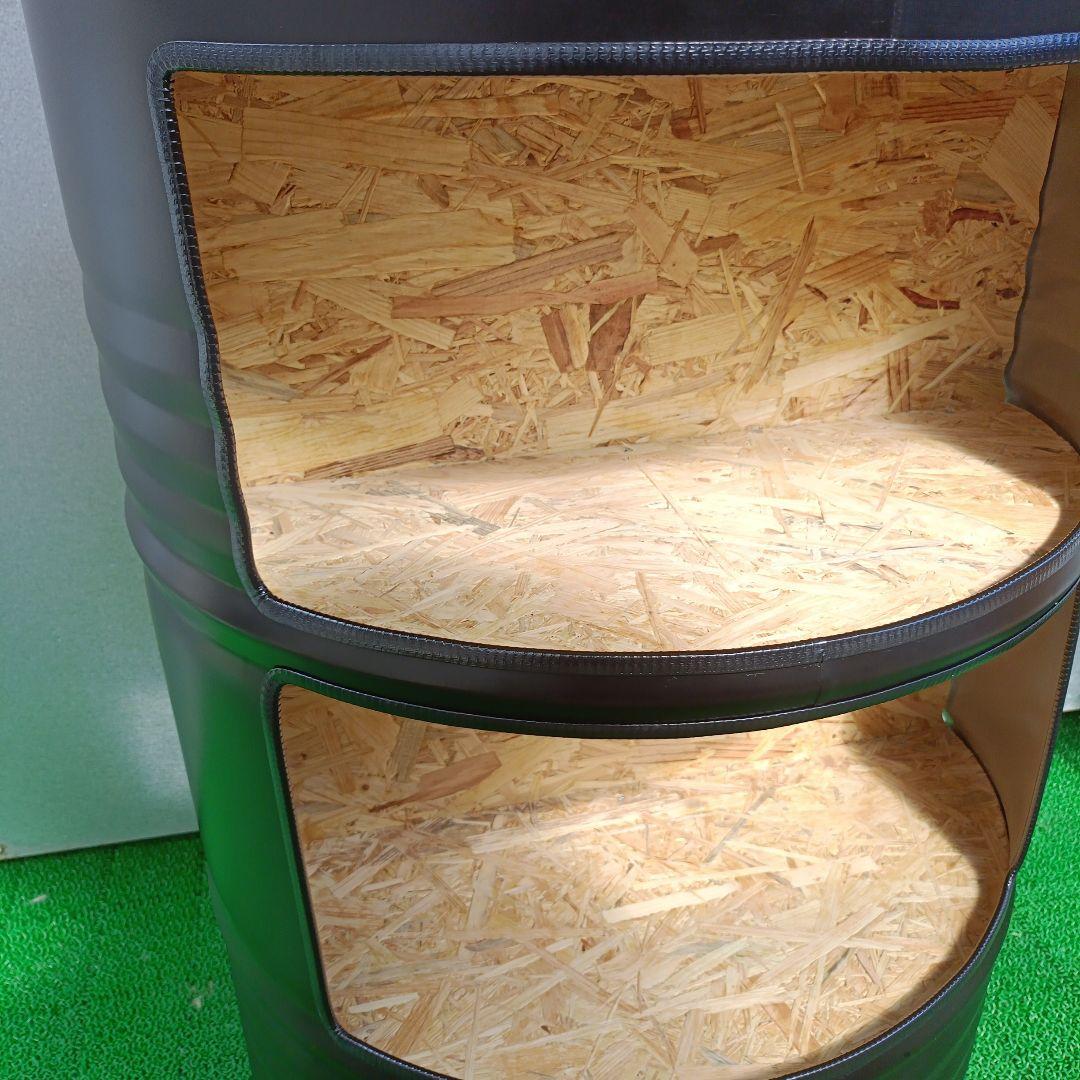 じみー様予約済み！ドラム缶remakeBOX！マッドブラック＆OSB合板仕上げ！