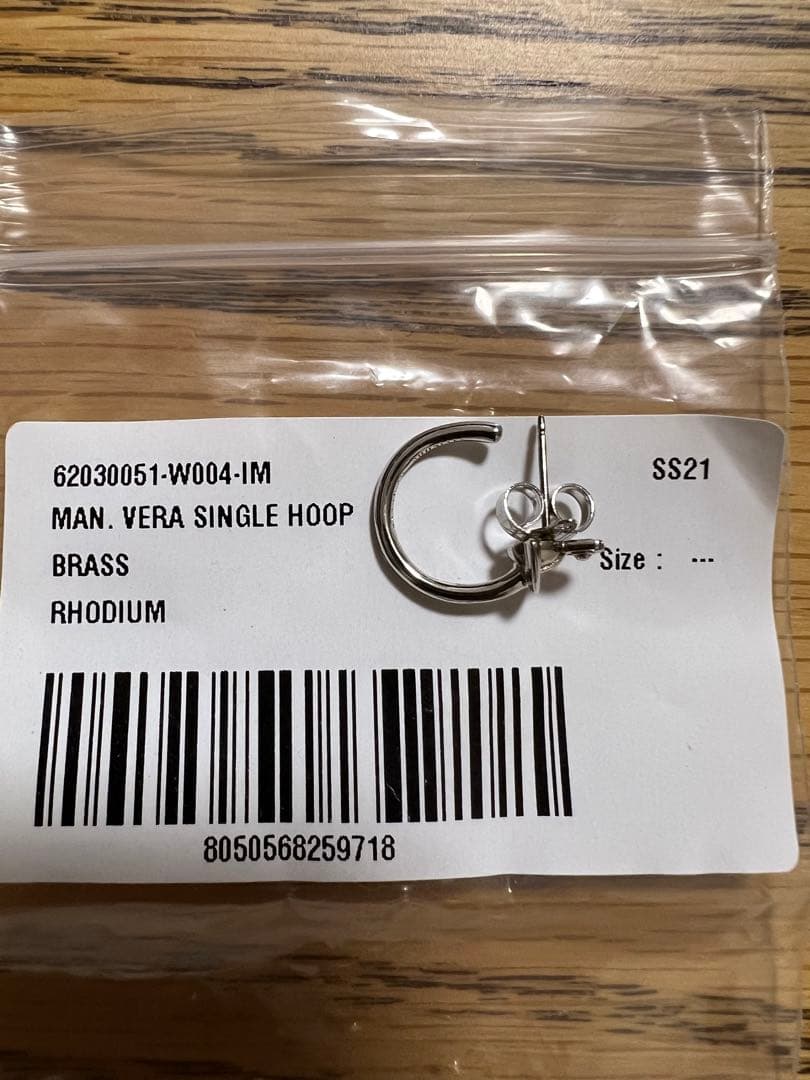 値下げ☆ヴィヴィアン シルバー フープピアス 片耳用