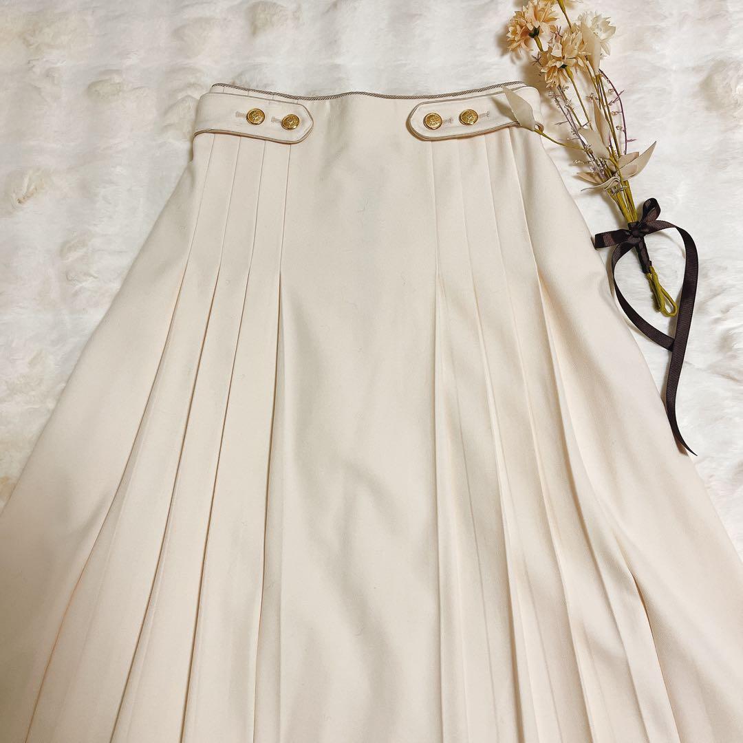 【極美品】iDea Luce イデアルーチェ　クラシカル金ボタンロングスカート