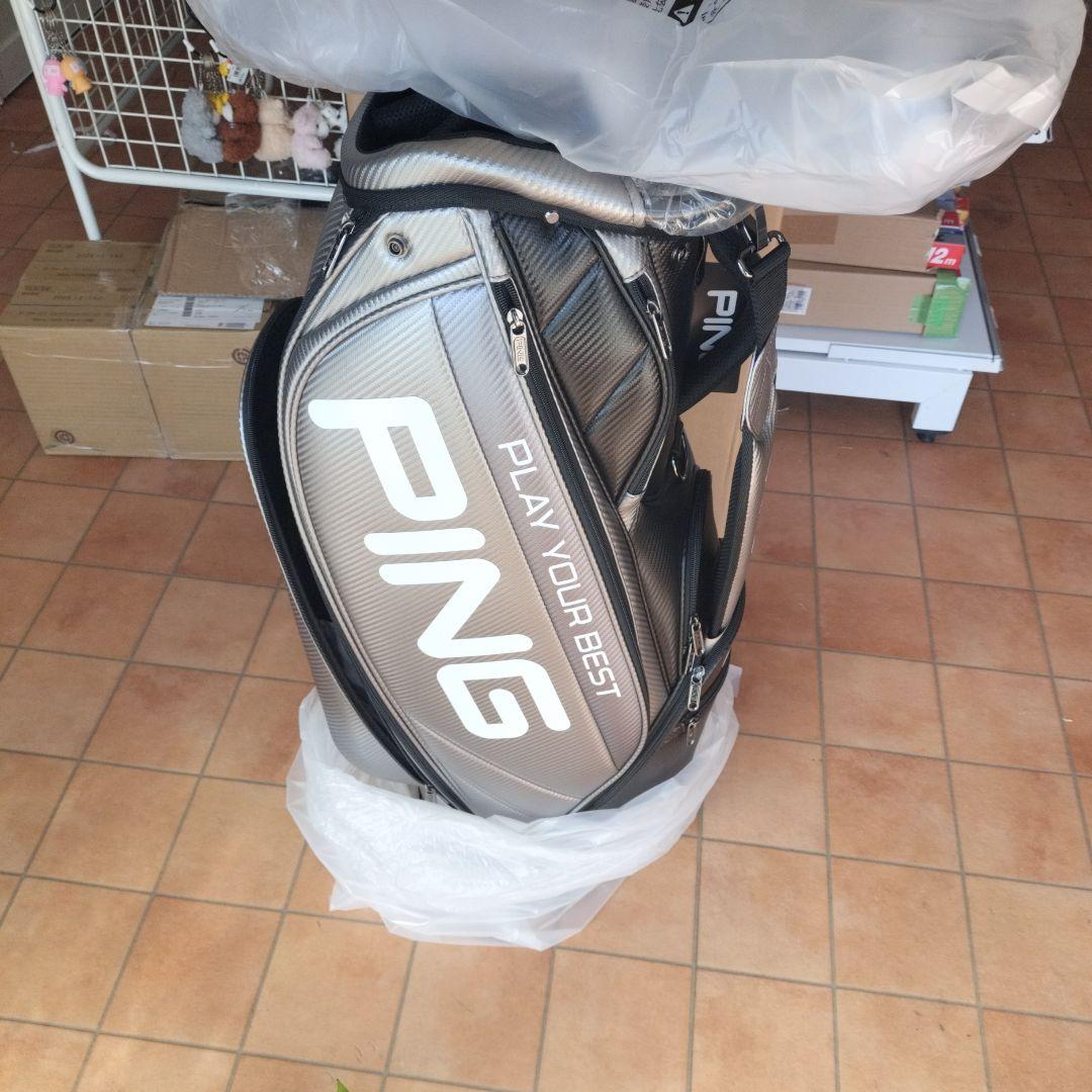 ピンゴルフ キャディバッグ 9.5型 CB-U2502 ソフトPU メンズ