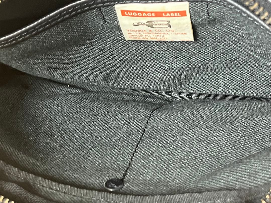 LUGGAGE LABEL 黒 ショルダーバッグ 赤タグ