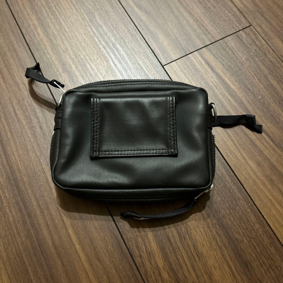 吉田 ポーター ラゲッジレーベル ポーチ S 青バッテン ニューライナー 黒