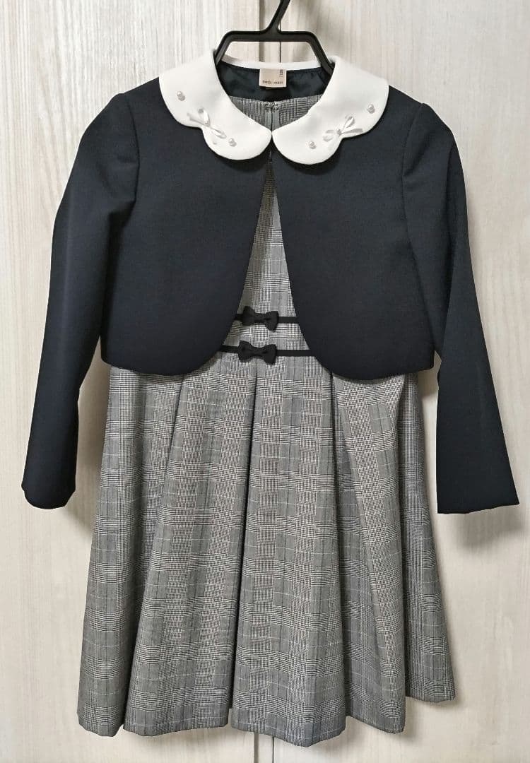 卒園式•入学式】プティマイン フォーマルワンピース120 &靴19cm セット