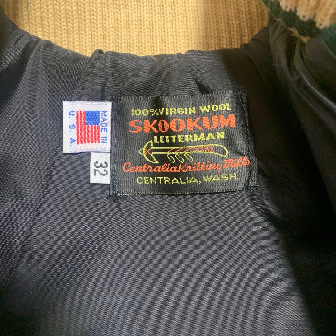 SKOOKUM スタジャン ダークグリーン 32 新品