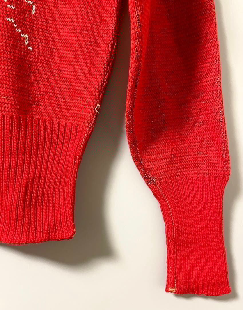 入手困難 激レア 40s 50s ビンテージ ジャガード ニット セーター 熊柄