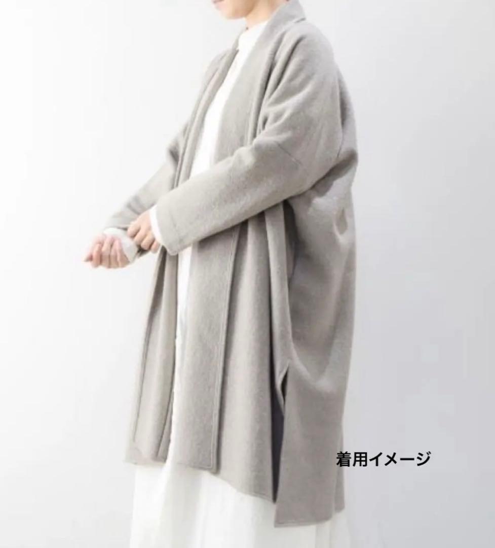 evameva press wool プレスウールローブコート
