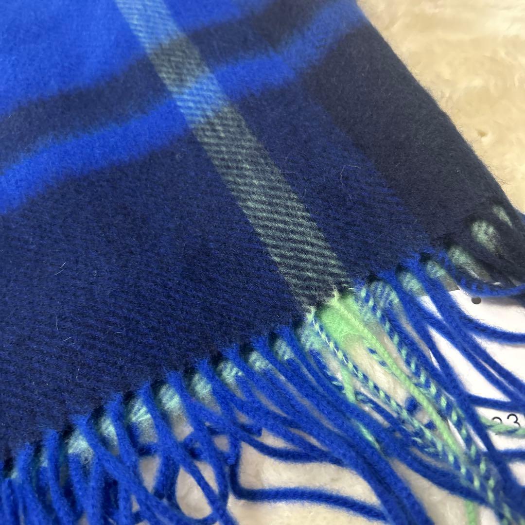 新品23区カシミヤ100%チェックストール