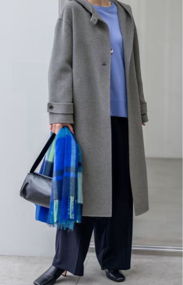 新品23区カシミヤ100%チェックストール