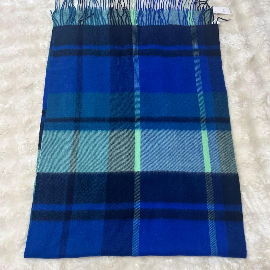 新品23区カシミヤ100%チェックストール