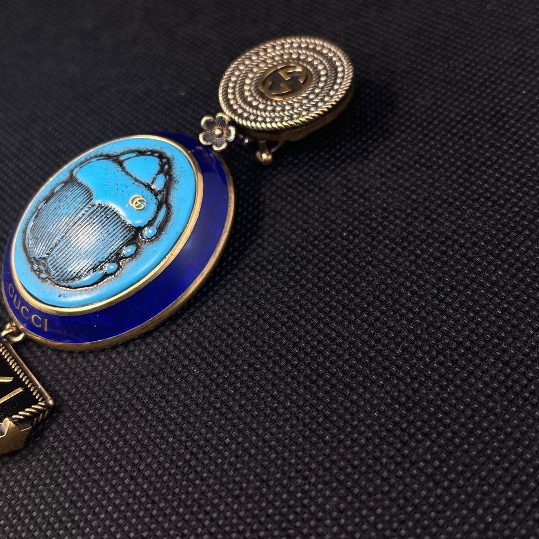 【希少】GUCCI グッチ　ピアス　スカラベ　片方#A-225