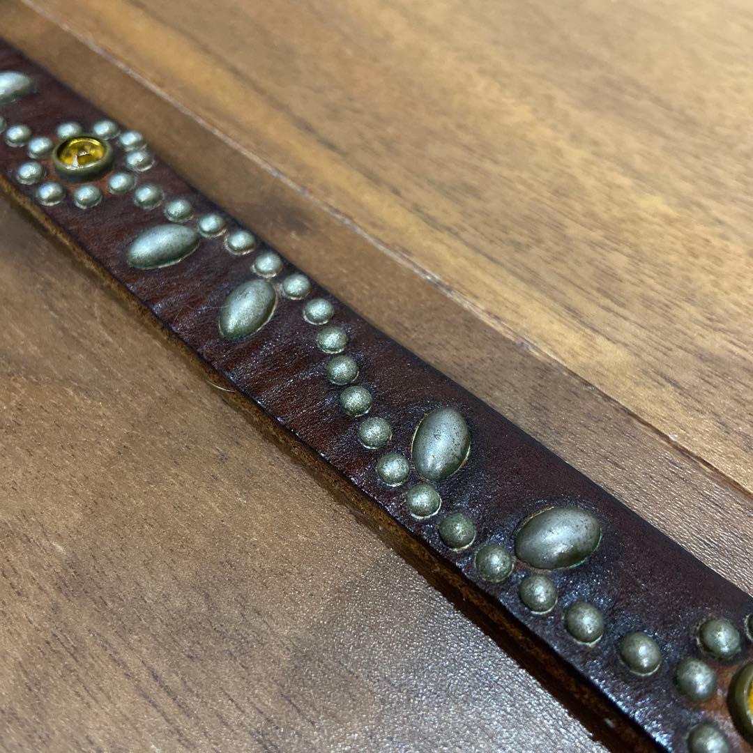 HTC フラワースタッズ ナローベルト イエローストーン 34inch