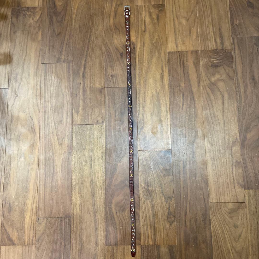 HTC フラワースタッズ ナローベルト イエローストーン 34inch